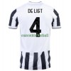 Maillot de Supporter Juventus Matthijs de Ligt 4 Domicile 2021-22 Pour Homme